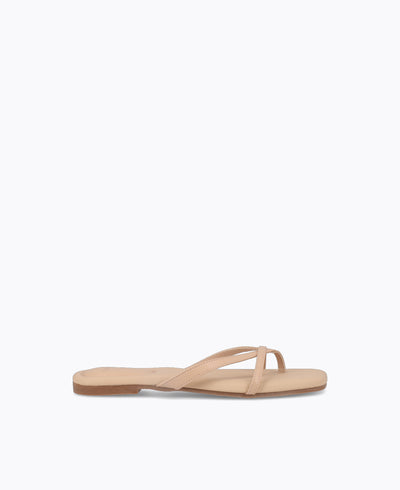 Karissa Flat Sandals - Nude