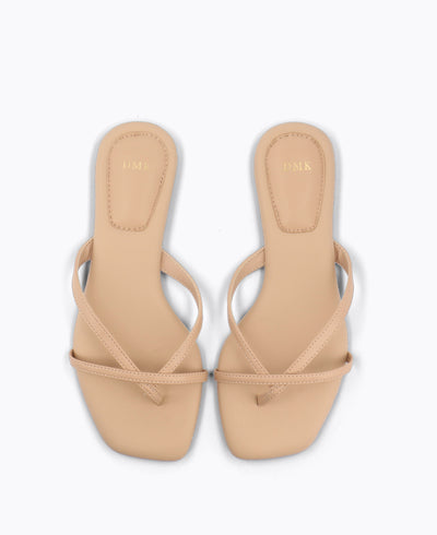 Karissa Flat Sandals - Nude