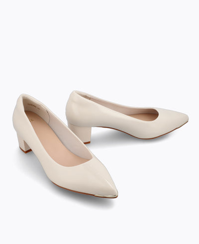 Katrina Heel Pumps - Beige