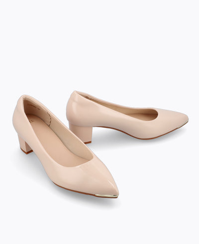 Katrina Heel Pumps - Nude