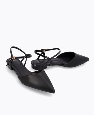 Keily Flat Pumps - Black