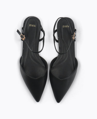 Keily Flat Pumps - Black
