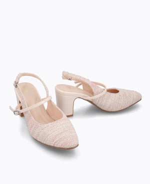 Lena Slingback Mary Janes - Pink