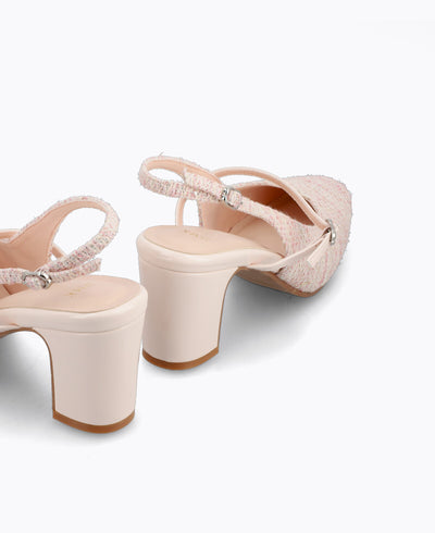 Lena Slingback Mary Janes - Pink