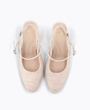 Lena Slingback Mary Janes - Pink