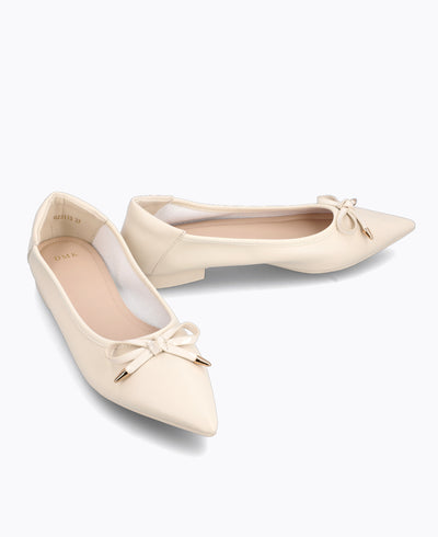 Lidya Ballerina Flats - Beige