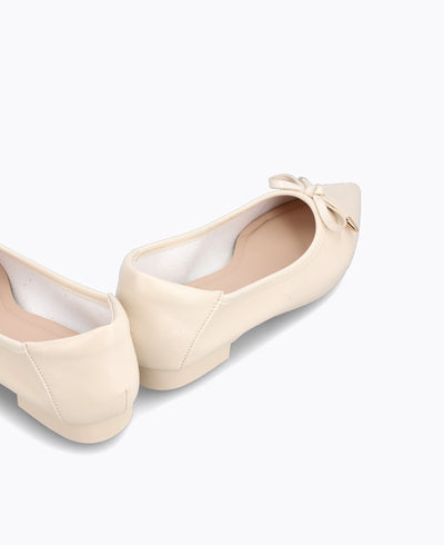 Lidya Ballerina Flats - Beige