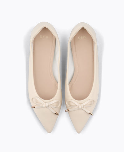Lidya Ballerina Flats - Beige