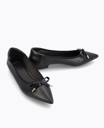Lidya Ballerina Flats - Black
