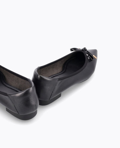 Lidya Ballerina Flats - Black