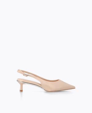Rosalie Slingback Heel Pumps - Nude