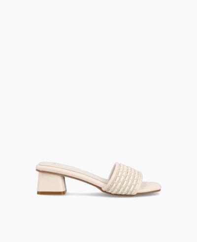 Lottie Heel Sandals - Beige