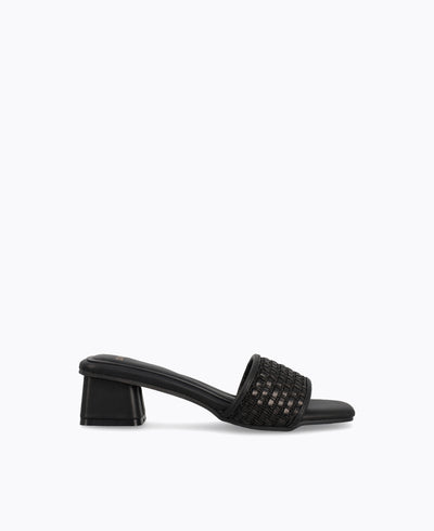 Lottie Heel Sandals - Black