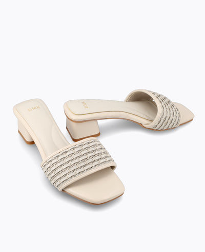 Lottie Heel Sandals - Grey