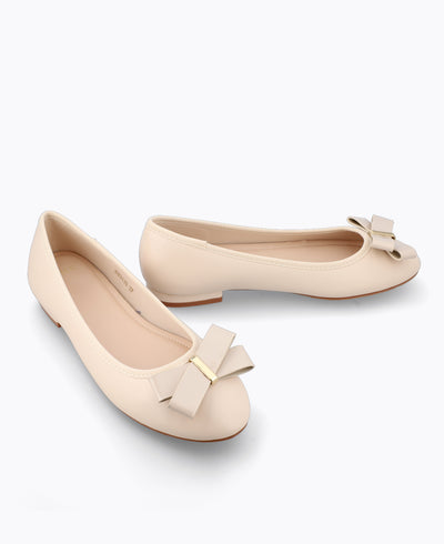 Lucinda Ballerina Flats - Beige