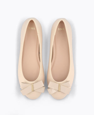 Lucinda Ballerina Flats - Beige