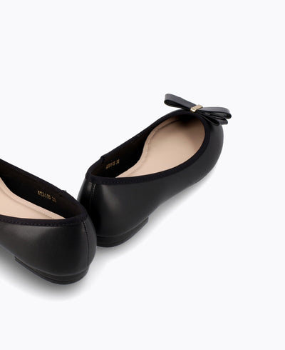 Lucinda Ballerina Flats - Black