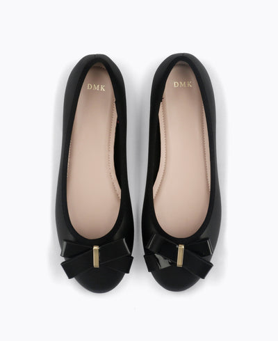 Lucinda Ballerina Flats - Black