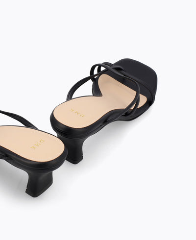 Lyra Heel Sandals - Black