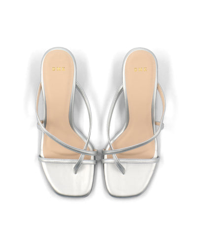 Lyra Heel Sandals - Silver