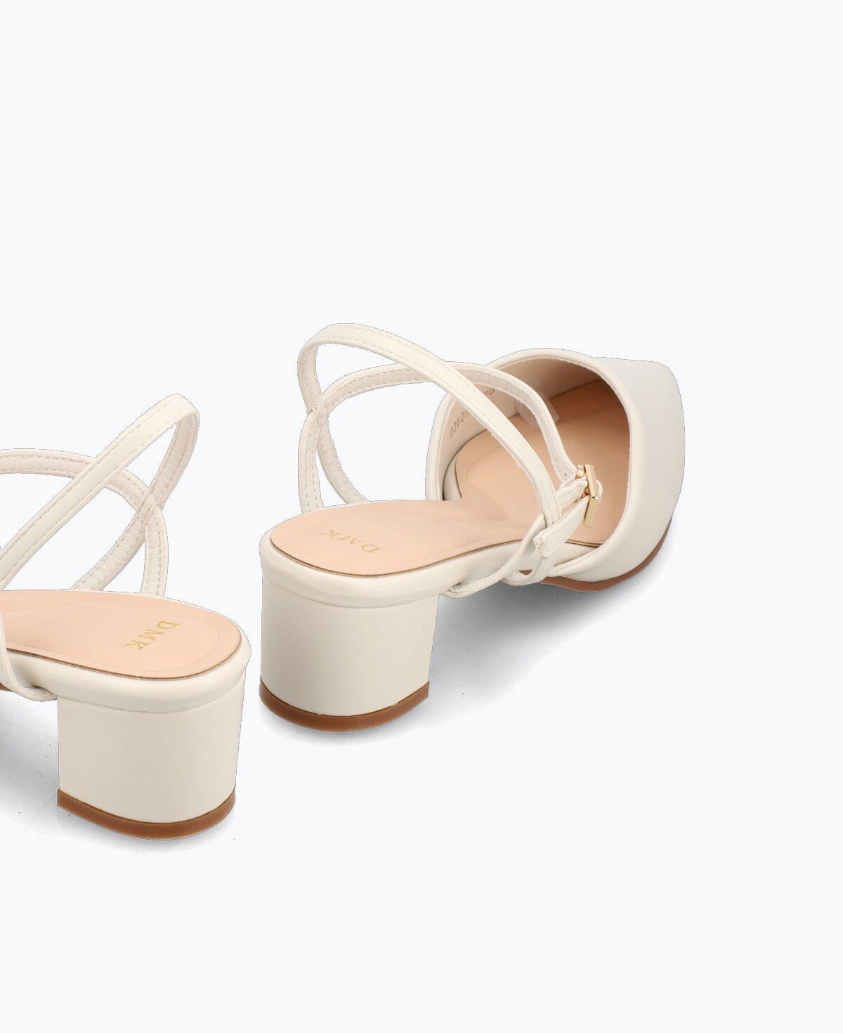 Mabel Block Heel Pumps - Beige