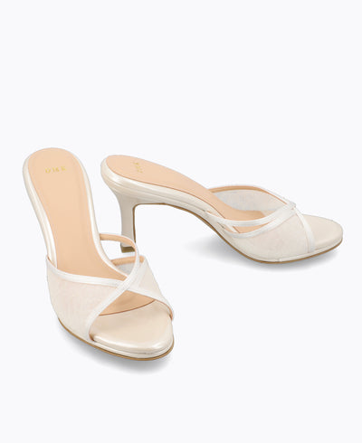 Mae Heel Sandals - Beige