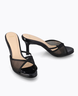 Mae Heel Sandals - Black
