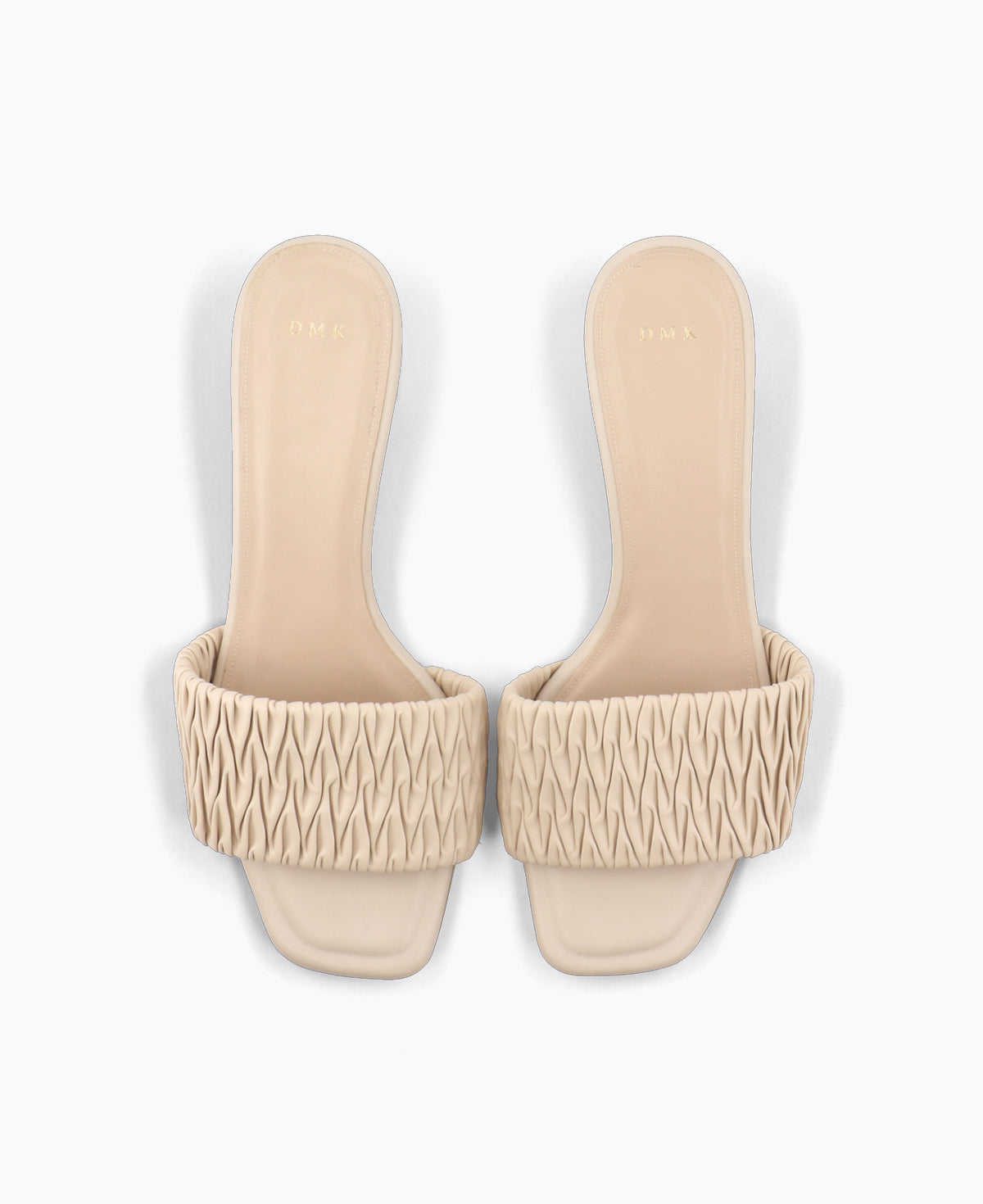 Mathilda Slip-On Heel Sandals - Beige