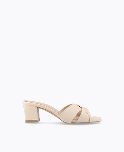 Melanie Heel Sandals - Beige