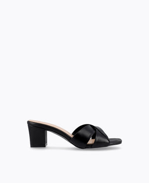 Melanie Heel Sandals - Black