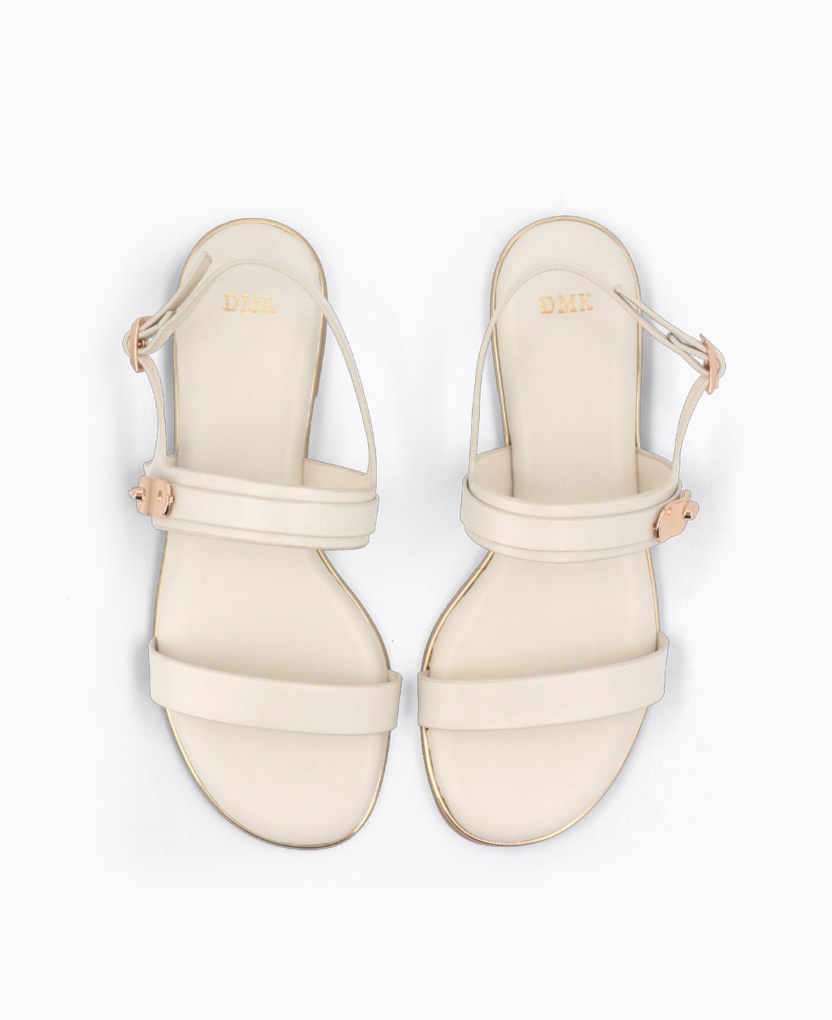 Nola Strappy Flat Sandals - Beige