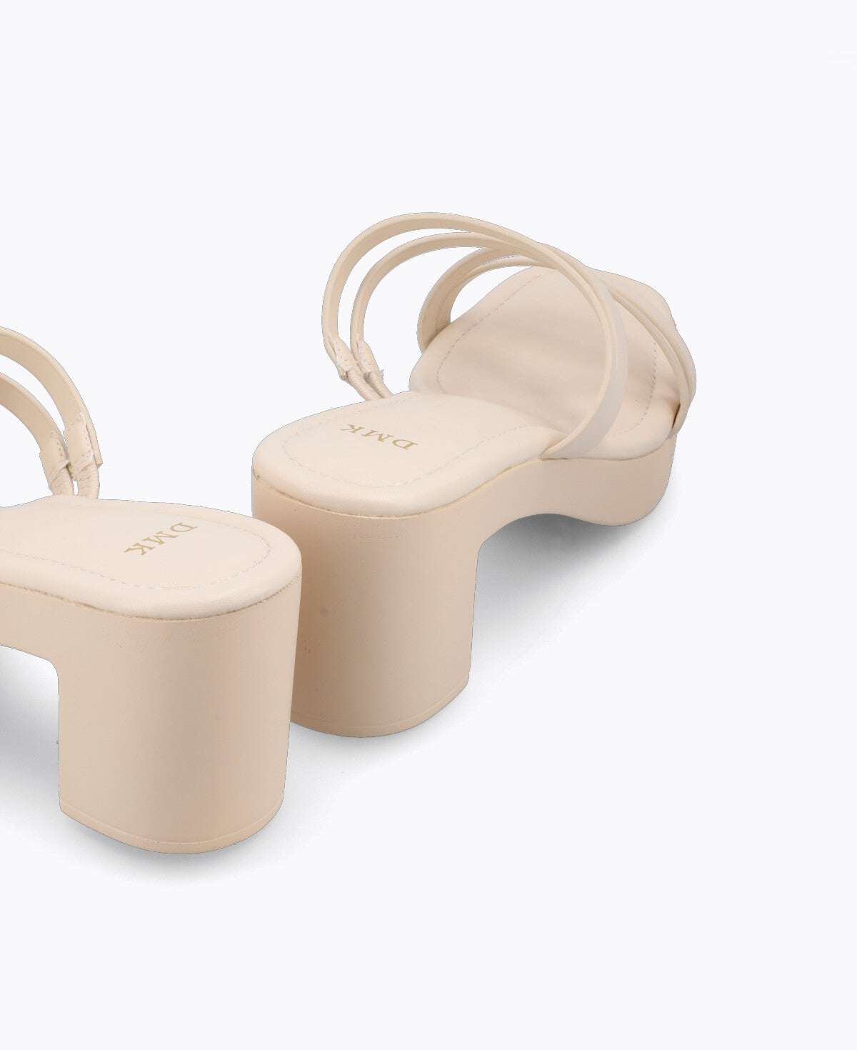 Polly Platform Heel Sandals - Beige