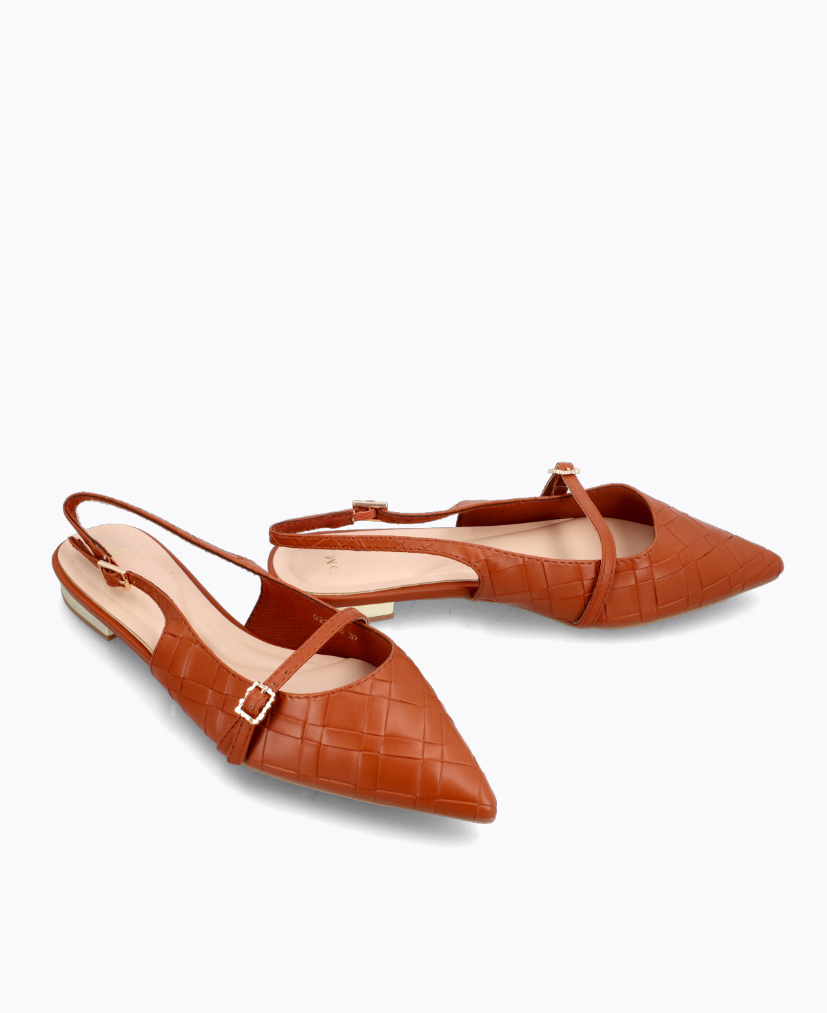 Raelyn Slingback Flat Pumps - Brown