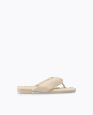 Reiko Flat Sandals - Beige