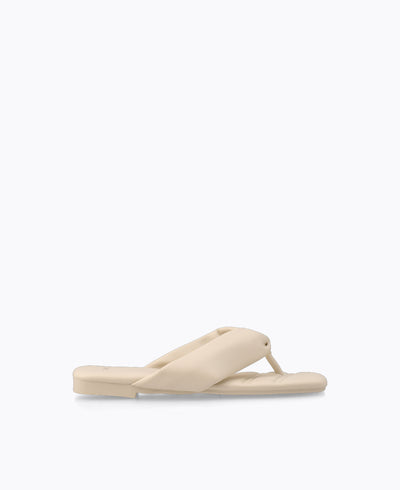Reiko Flat Sandals - Beige