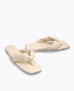 Reiko Flat Sandals - Beige