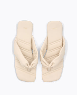 Reiko Flat Sandals - Beige