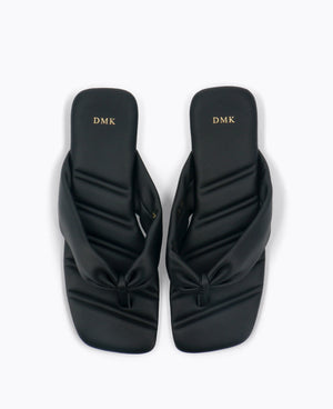 Reiko Flat Sandals - Black