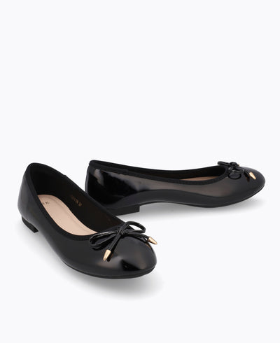 Twila Ballerina Flats - Black