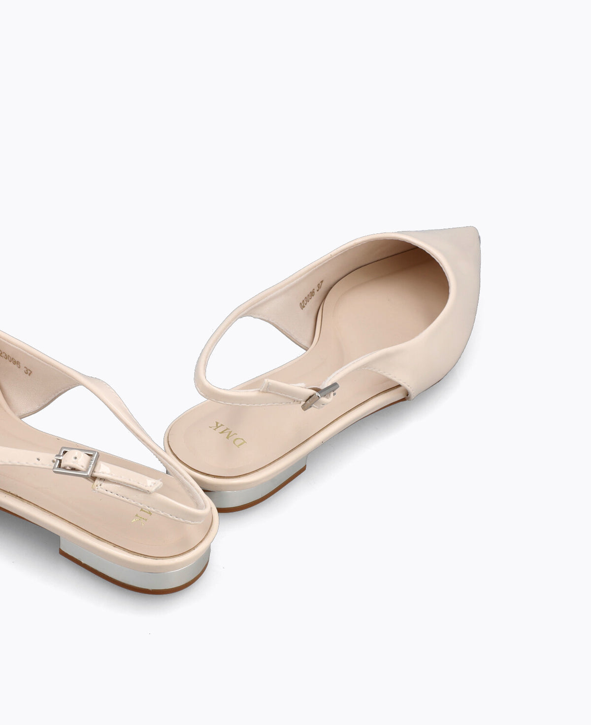 Bella Slingback Flat Pumps - Beige