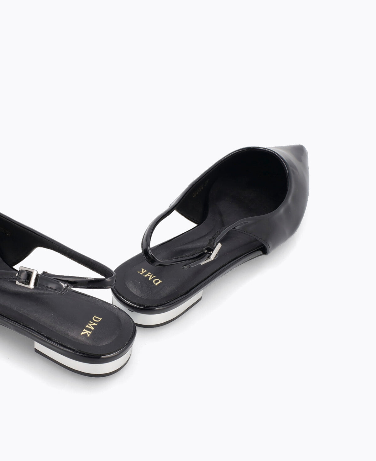 Bella Slingback Flat Pumps - Black