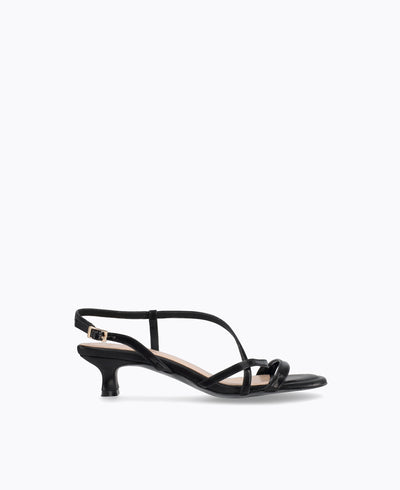 Yuki Heel Sandals - Black