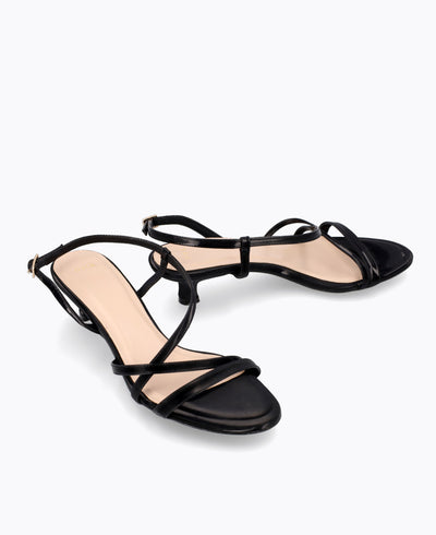 Yuki Heel Sandals - Black