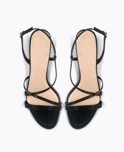 Yuki Heel Sandals - Black