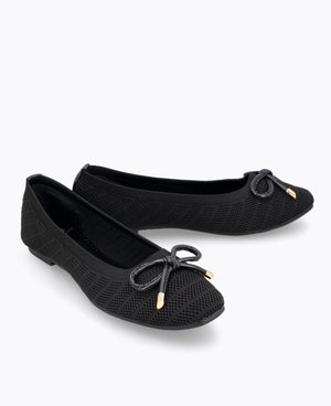 Akira Ballerina Flats - Black