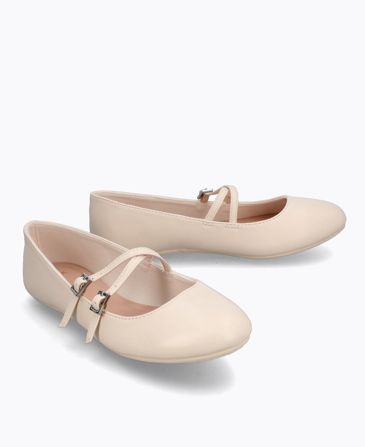 Allie Mary Jane Flats - Beige