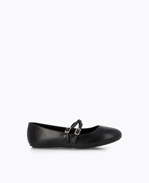 Allie Mary Jane Flats - Black