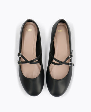 Allie Mary Jane Flats - Black