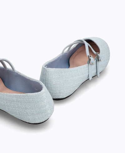 Allie Mary Jane Flats - Blue