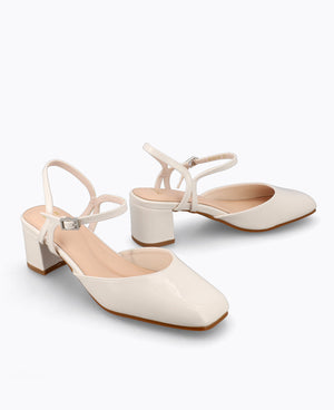 Alora Heel Pumps - Beige